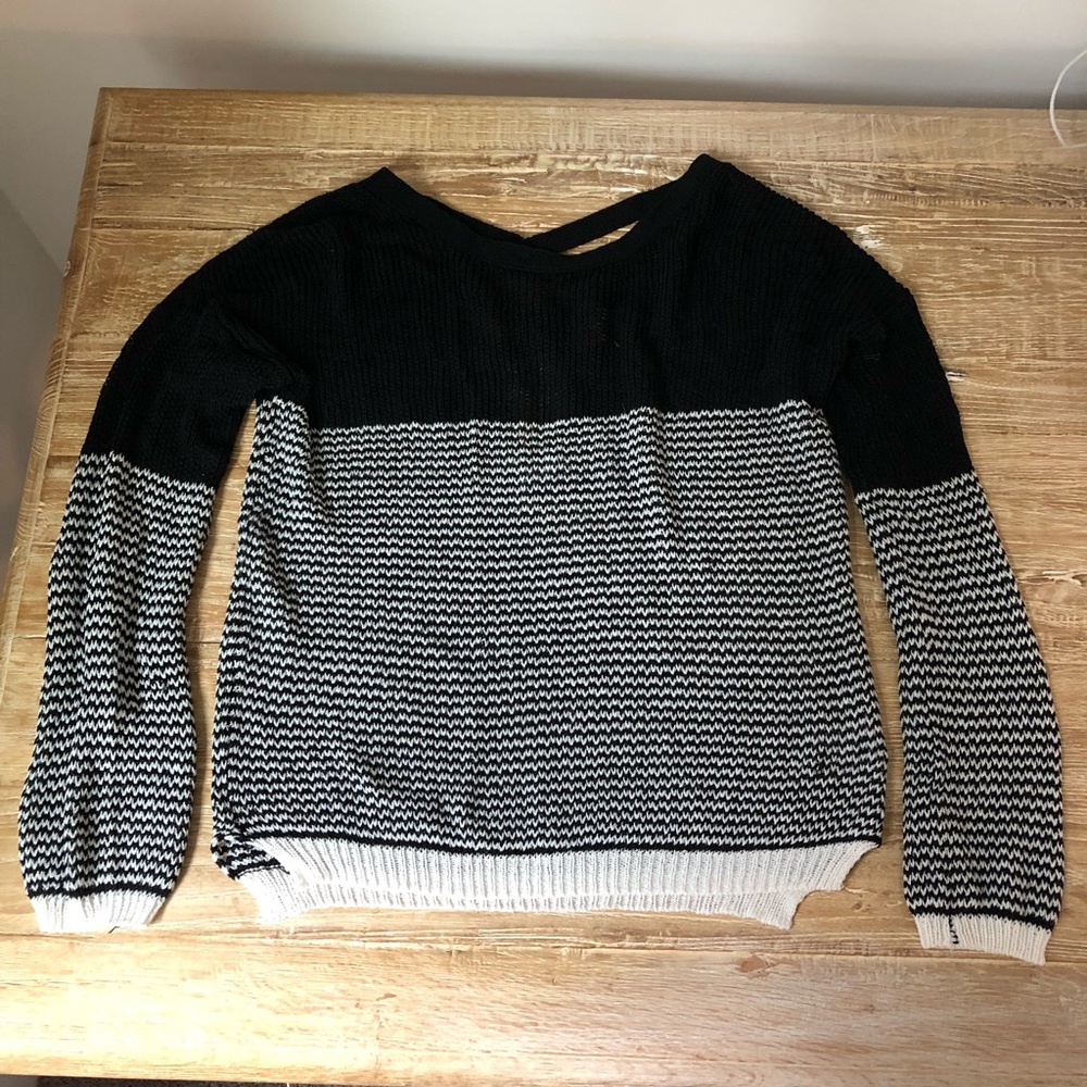 Heartloom Black & White Sweater